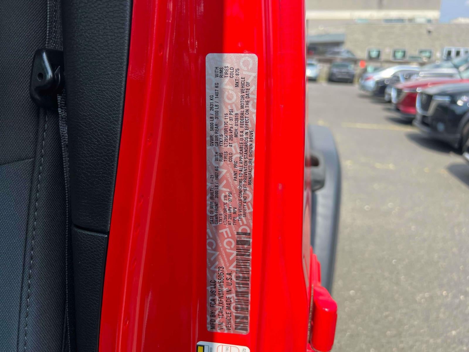 2021 Jeep Wrangler Unlimited Rubicon 4x4