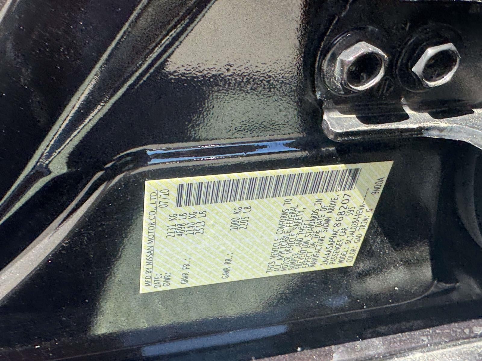 2010 Nissan Maxima 3.5 S