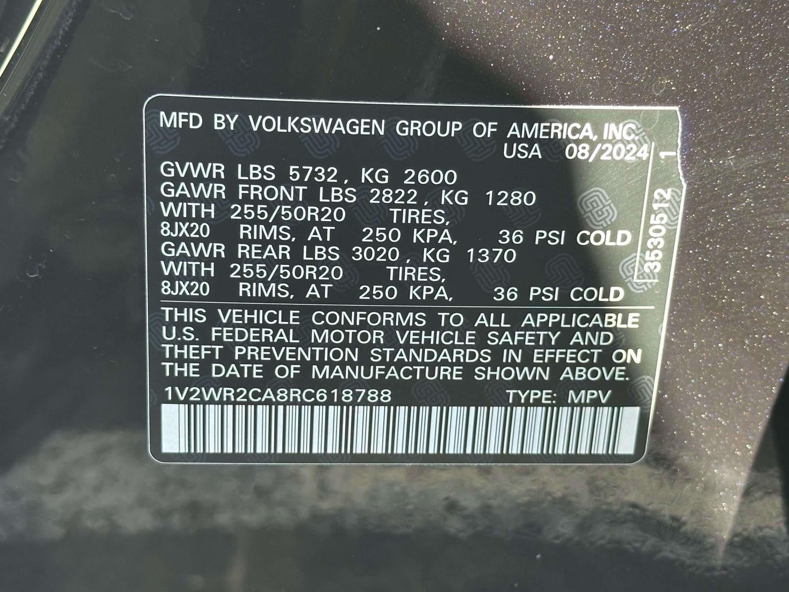 2024 Volkswagen Atlas 2.0T SE w/Technology