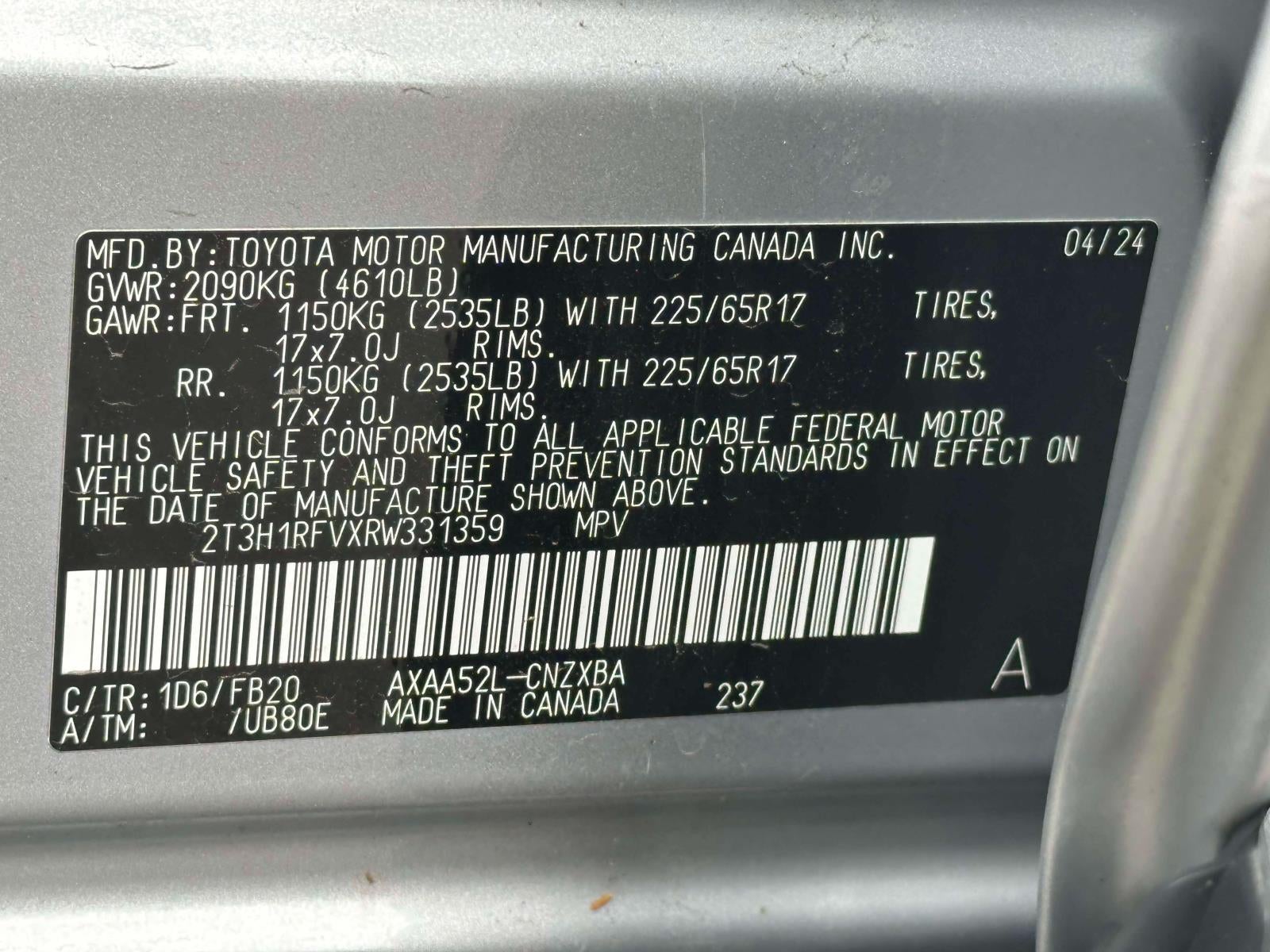 2024 Toyota RAV4 LE