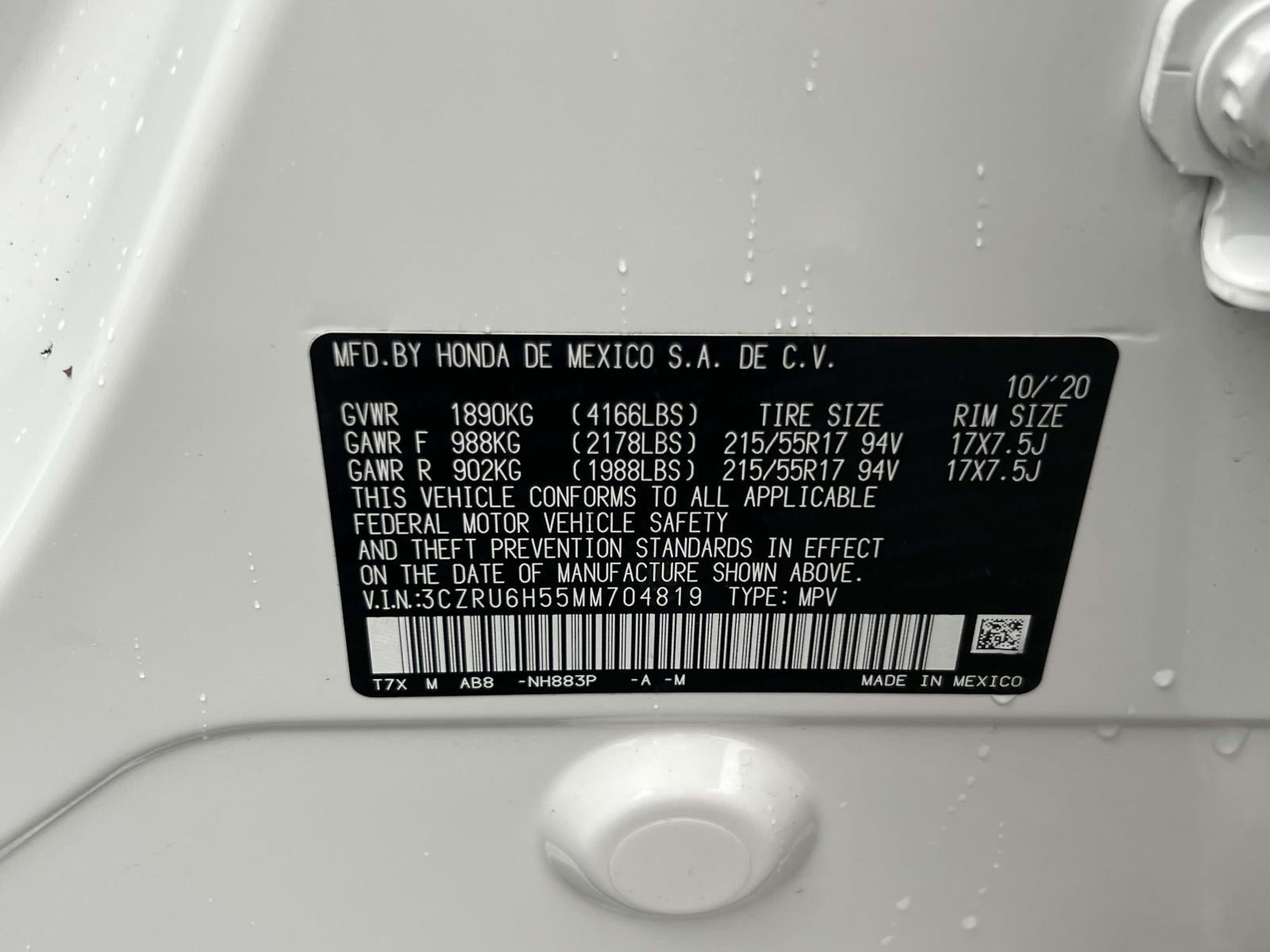 2021 Honda HR-V AWD EX