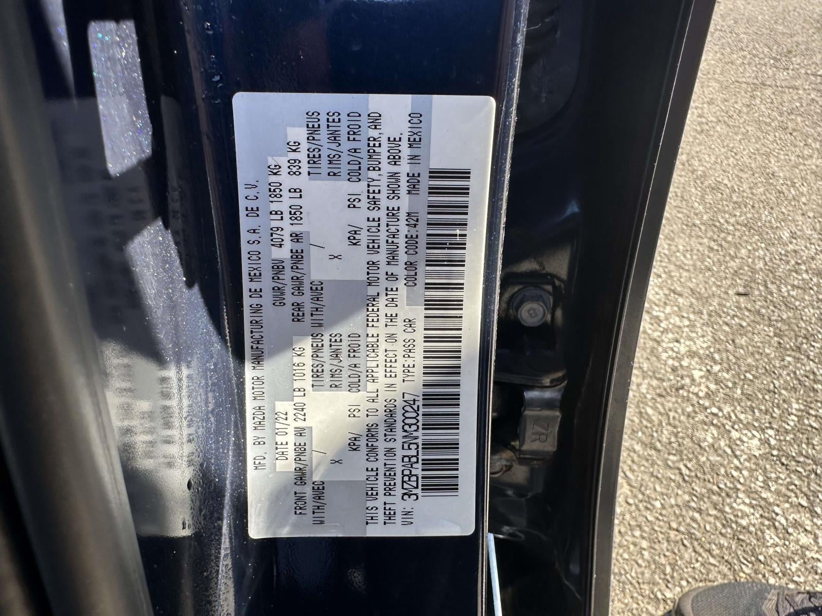 2022 Mazda Mazda3 Sedan Select