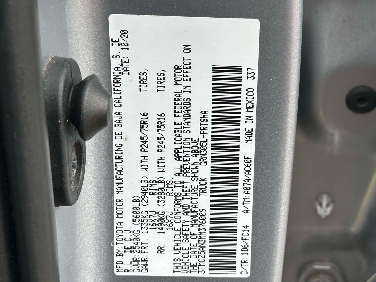 2021 Toyota Tacoma SR5 V6
