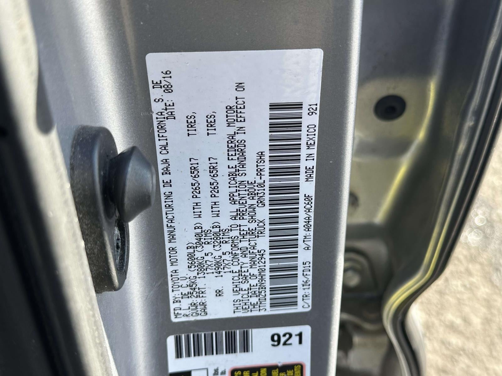 2017 Toyota Tacoma TRD Sport