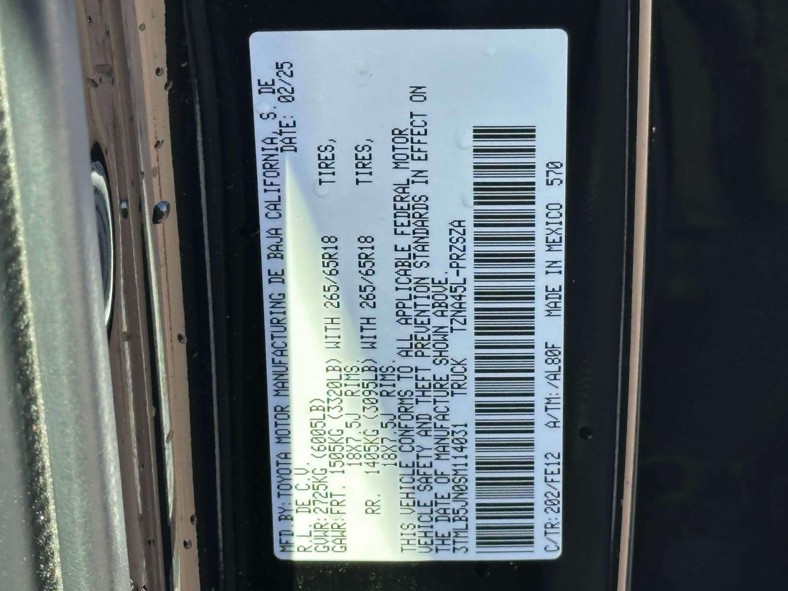2025 Toyota Tacoma TRD Sport