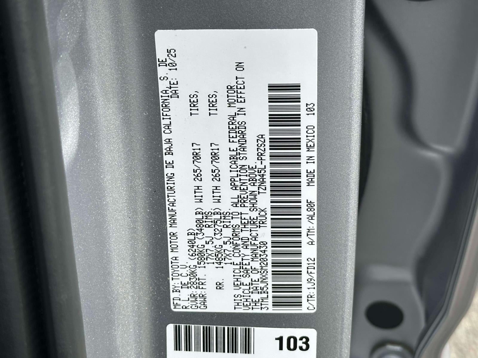 2025 Toyota Tacoma TRD Off Road