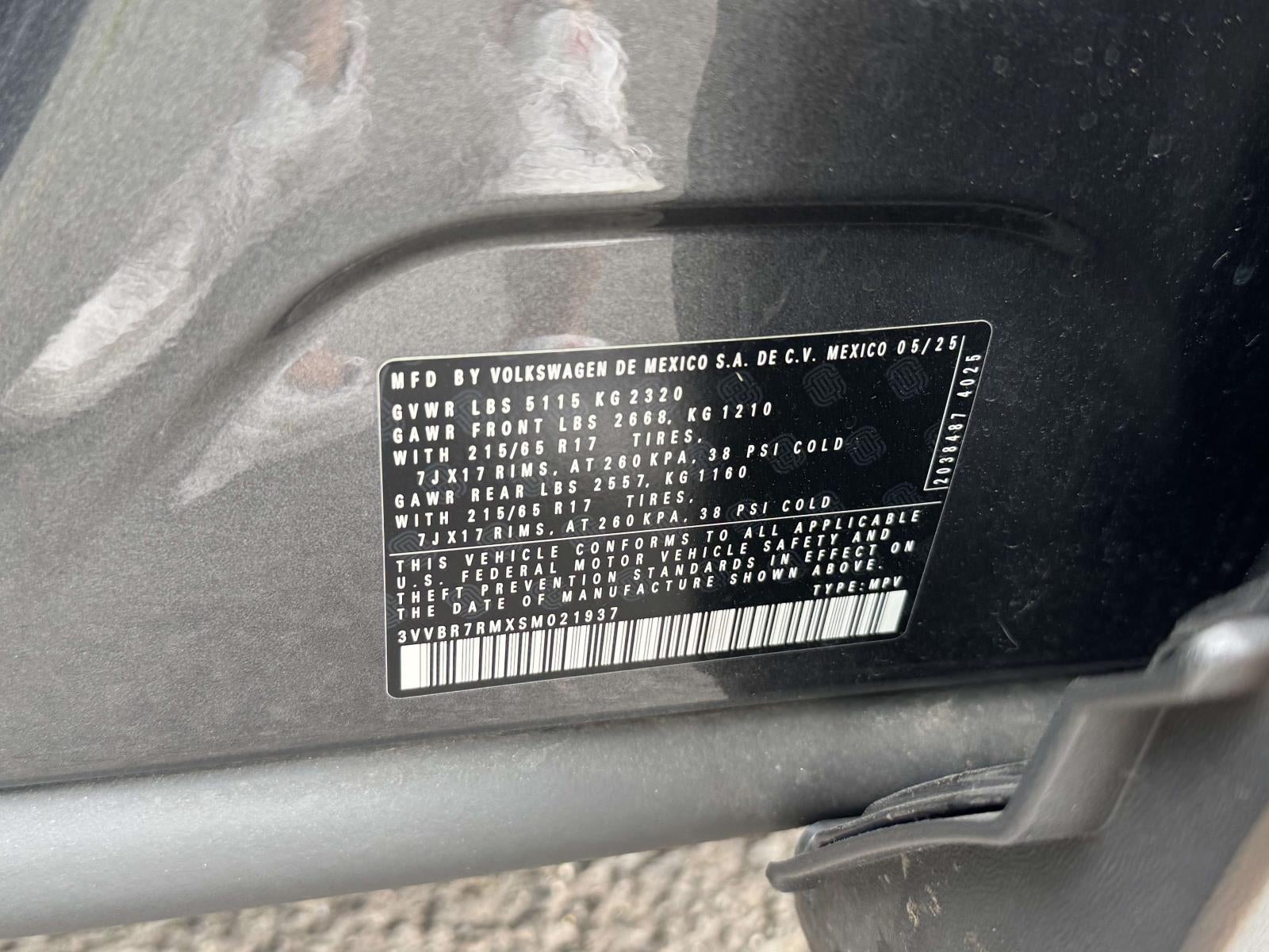 2025 Volkswagen Tiguan 2.0T S