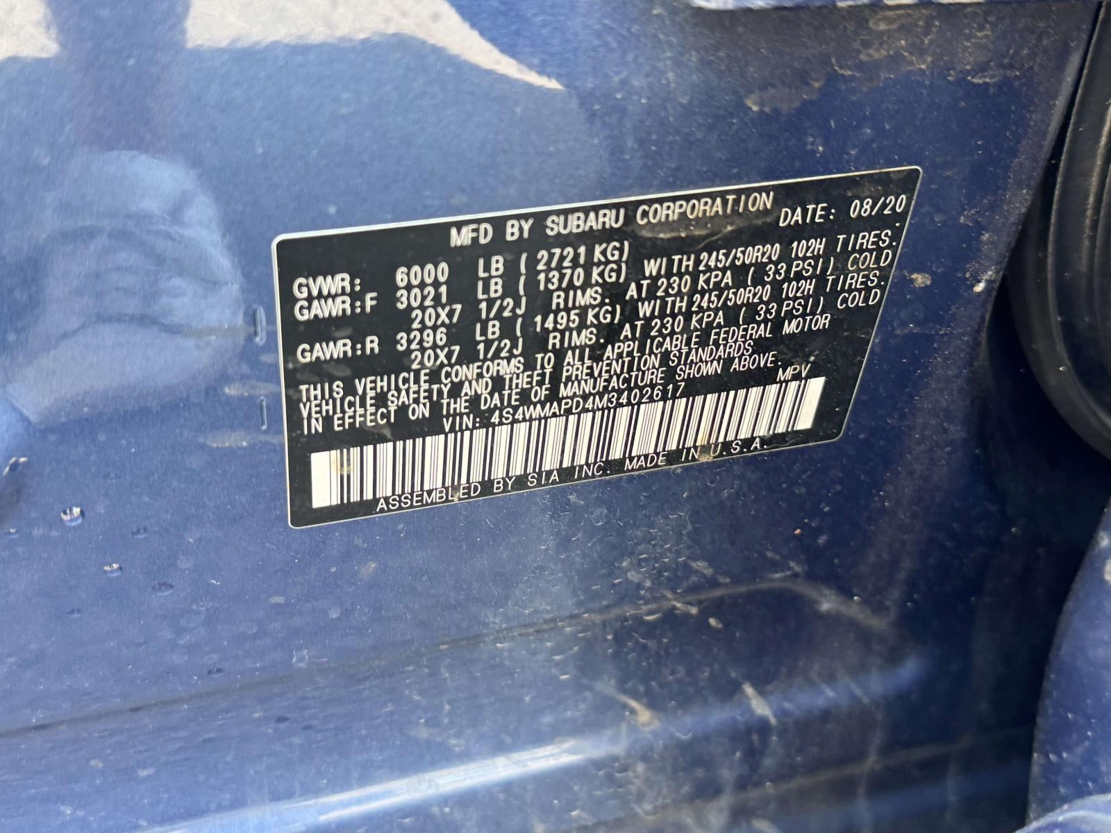 2021 Subaru Ascent Limited