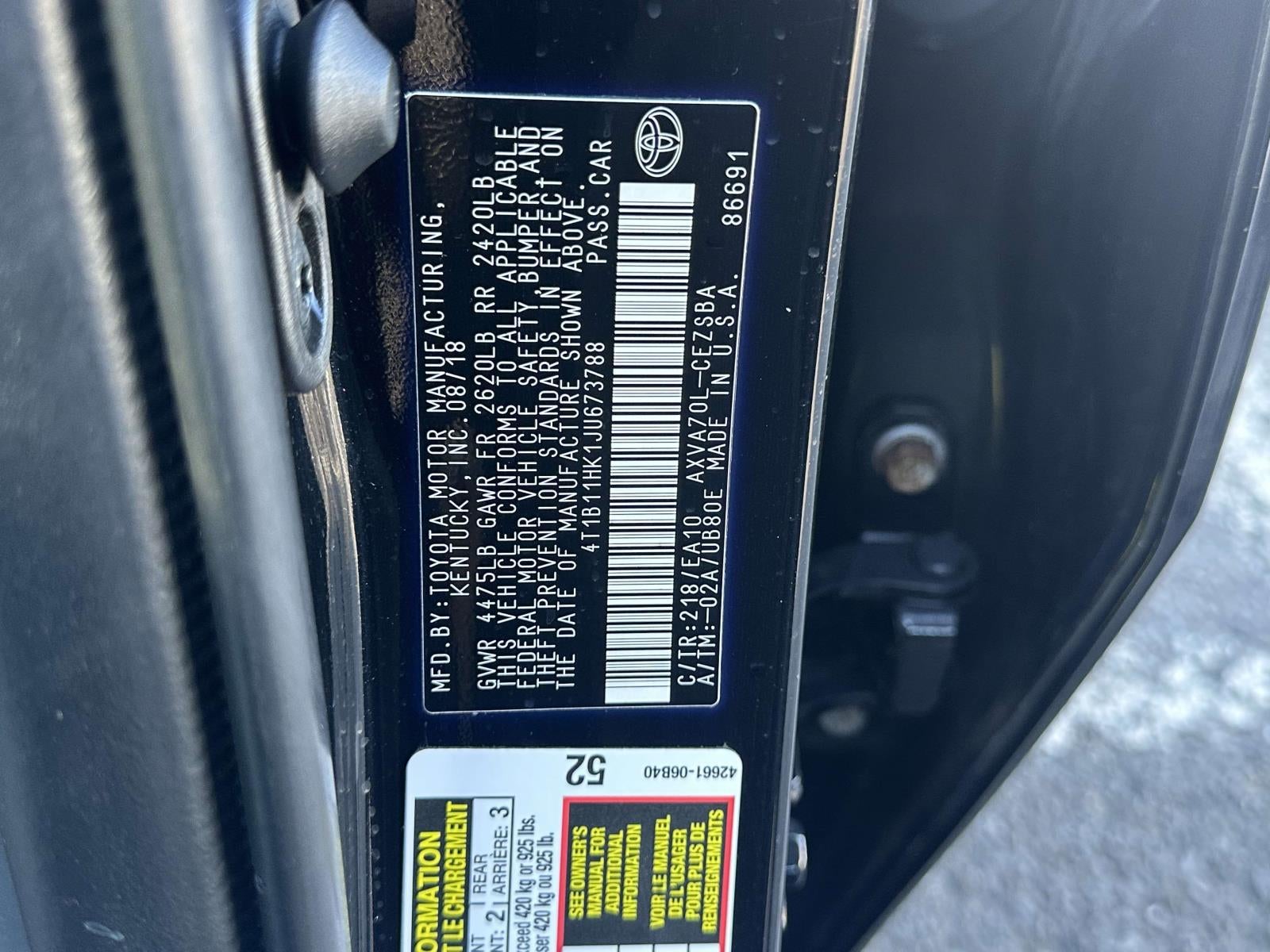 2018 Toyota Camry SE