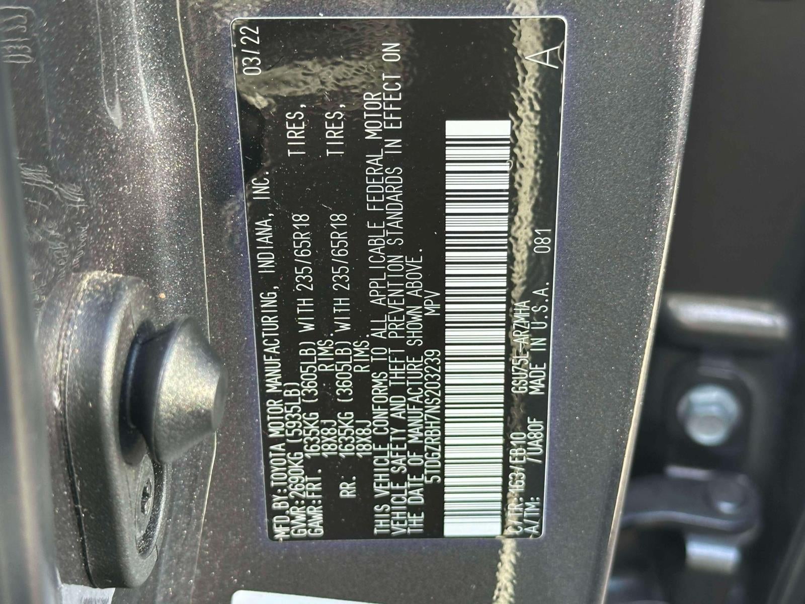 2022 Toyota Highlander XLE