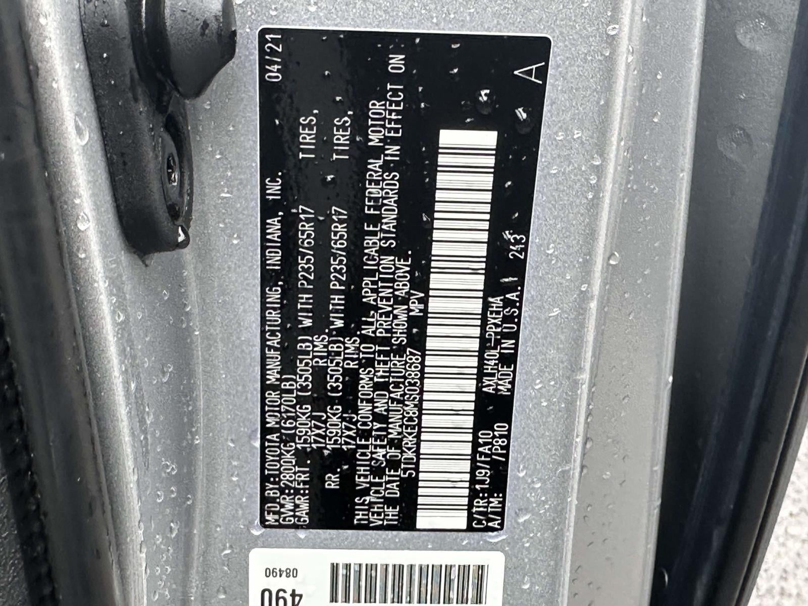 2021 Toyota Sienna LE