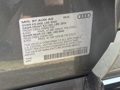 2025 Audi SQ5 Premium Plus TFSI quattro Tiptronic