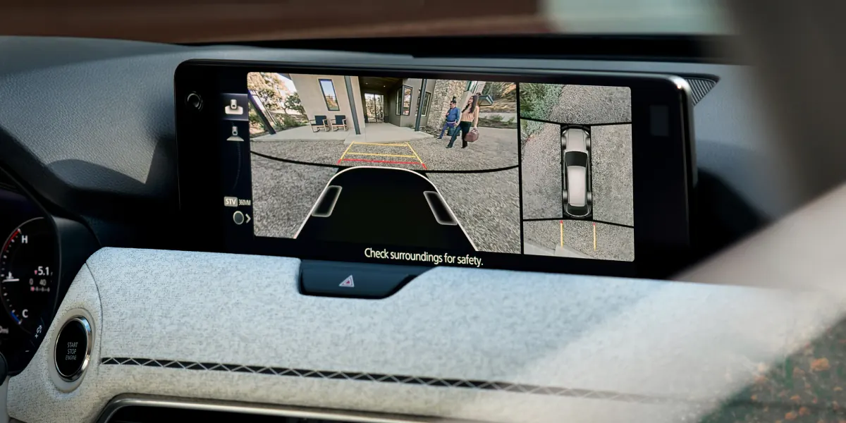 2027 Mazda CX-90 360° View Monitor on the center display | Empire Mazda of Green Brook in Green Brook Township NJ