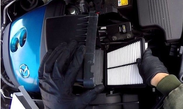 Engine Air Filter Installed